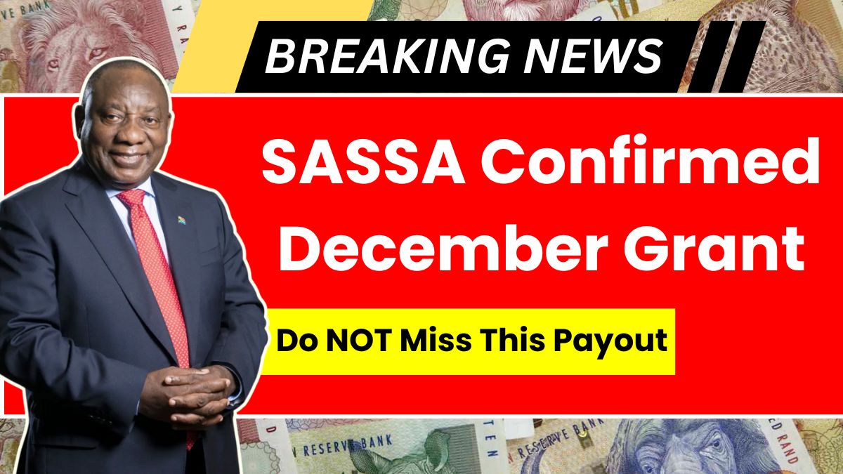 SASSA Confirmed December Grant